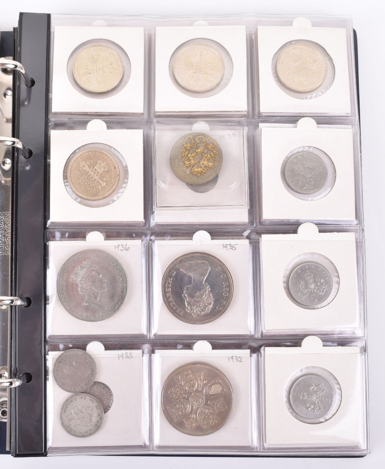 A folder of mainly British silver coins