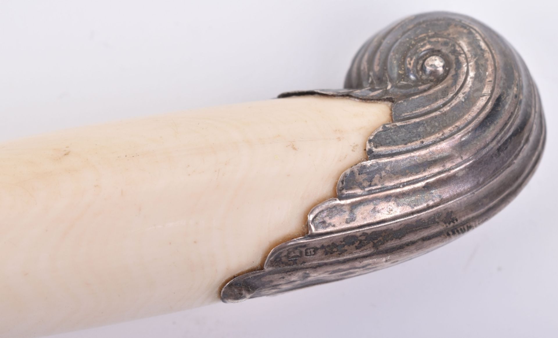 ^A fine Edward VII silver and ivory walking stick, Sheffield 1905 - Image 3 of 13