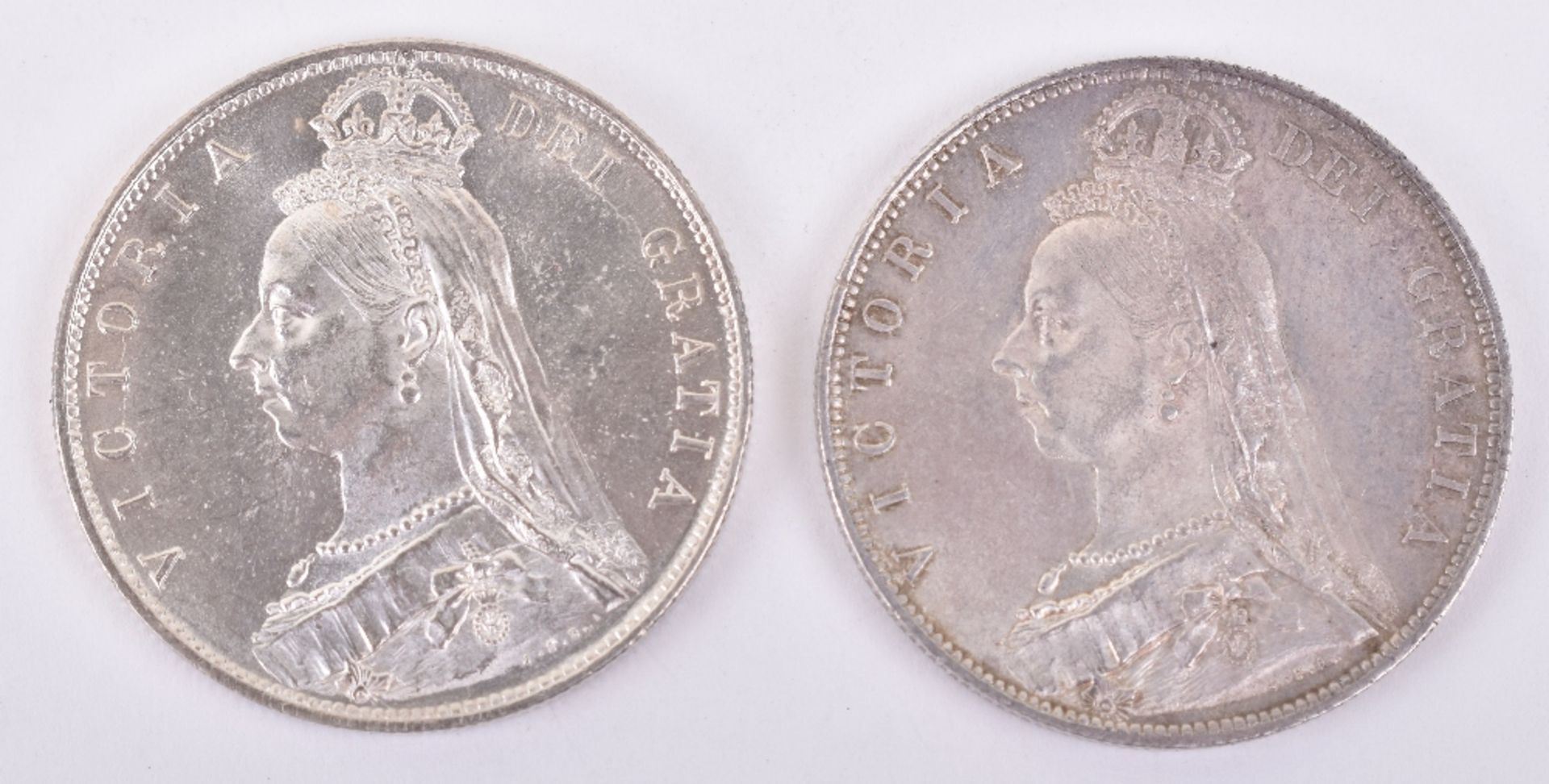 Victoria Halfcrown 1890 and 1891