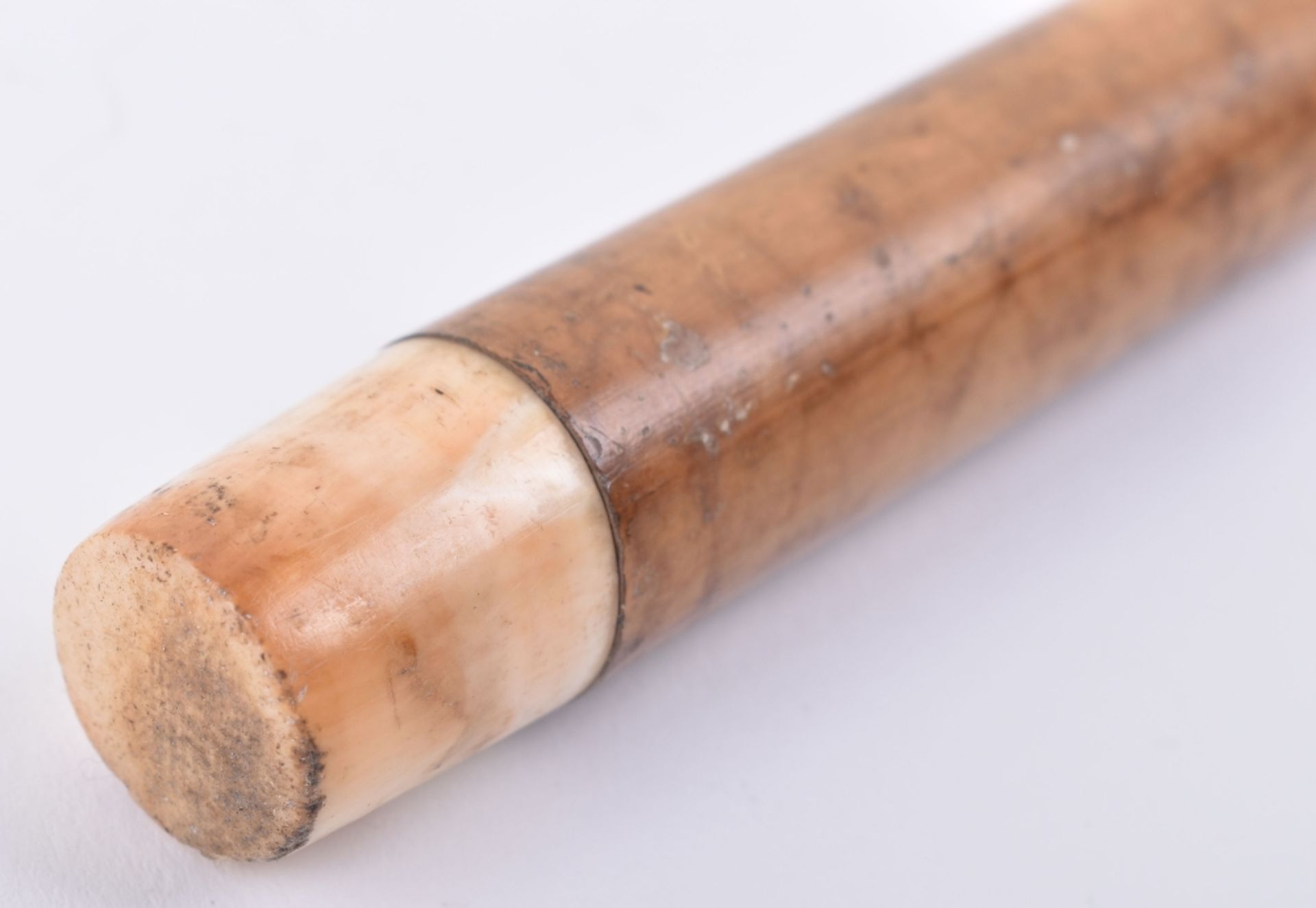 ^A late 19th century Indian ivory and malacca walking stick - Image 9 of 13