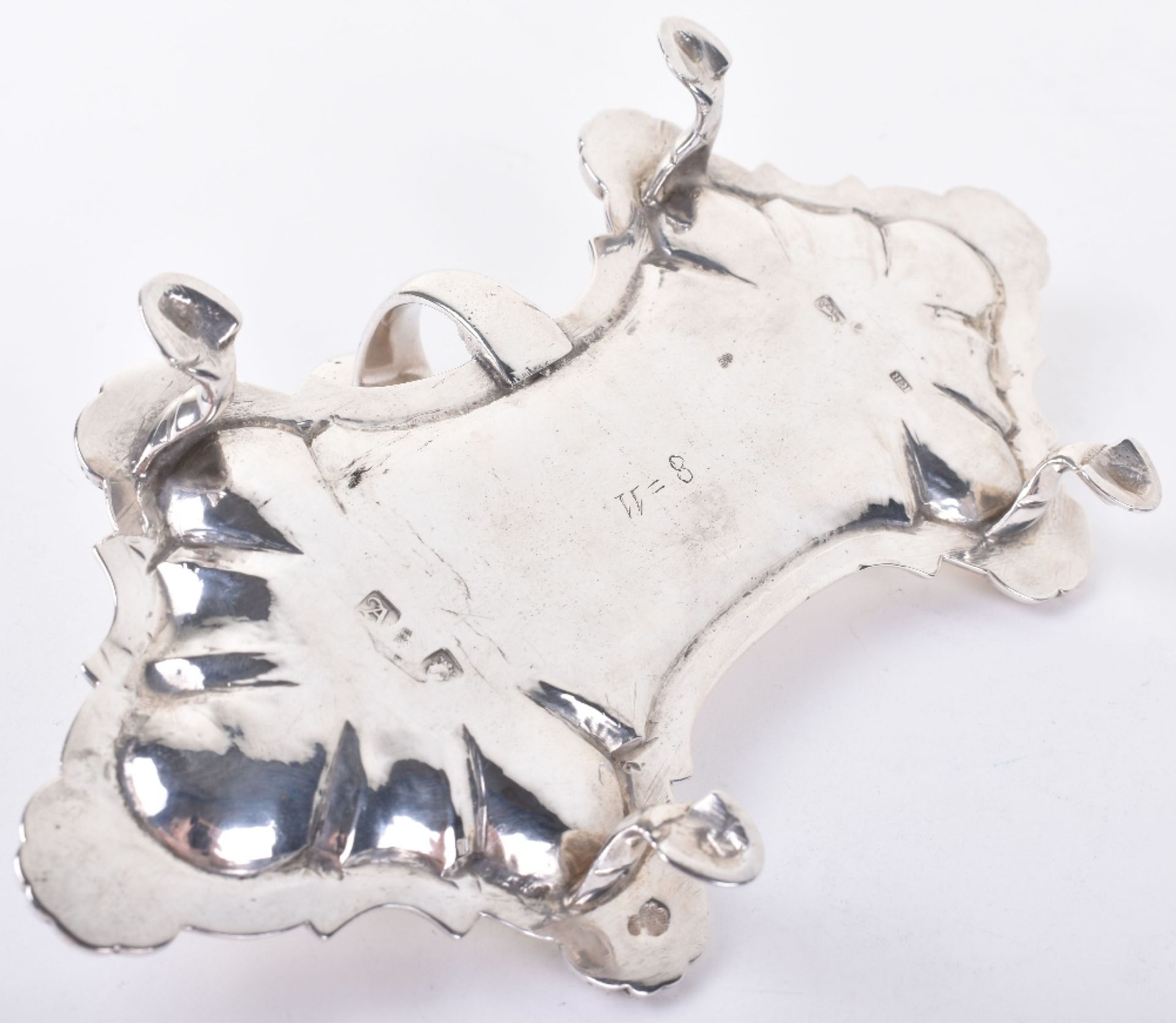 A George II silver snuffer tray, Robert Rew, London 1756 - Image 8 of 12