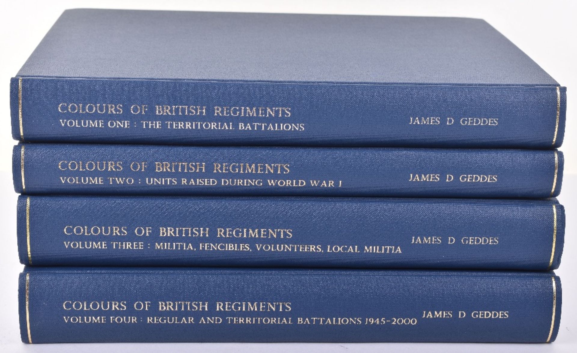 Books – Colours of British Regiments Volumes 1-4 by Geddes