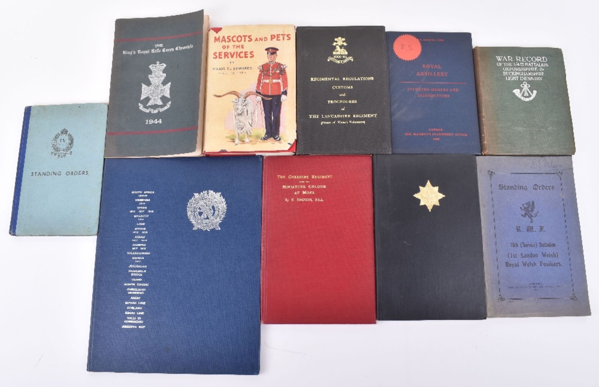 Selection of Books of Regimental Interest