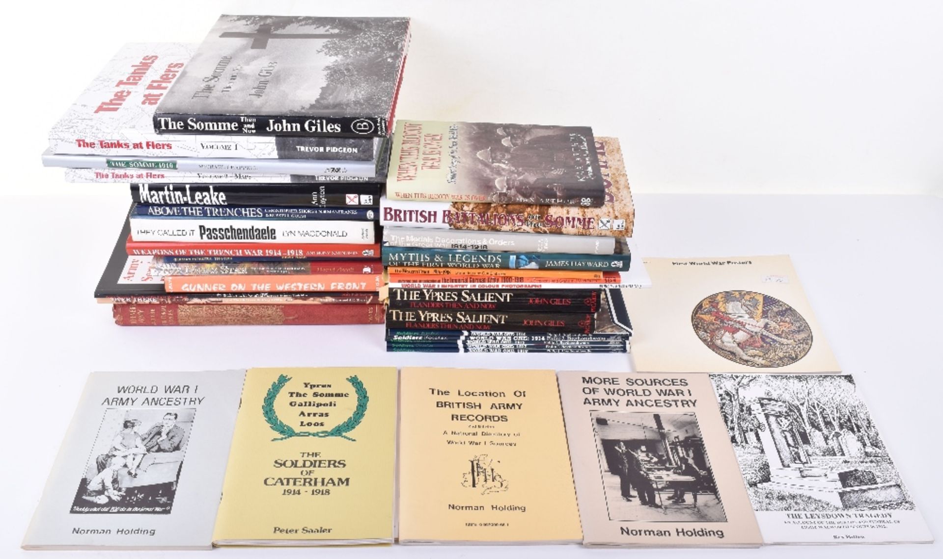 Mixed Books of Great War (WW1) Interest