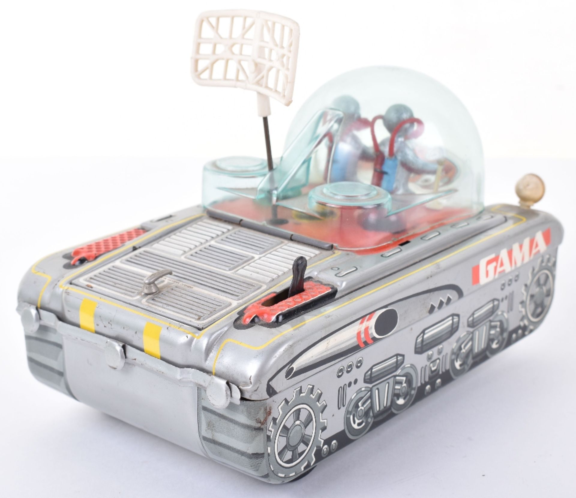 Gama 9940 XY-101 Space Tank tinplate battery operated toy, Western Germany 1960s - Image 3 of 4