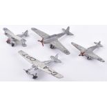 Four Dinky Toys Aircraft