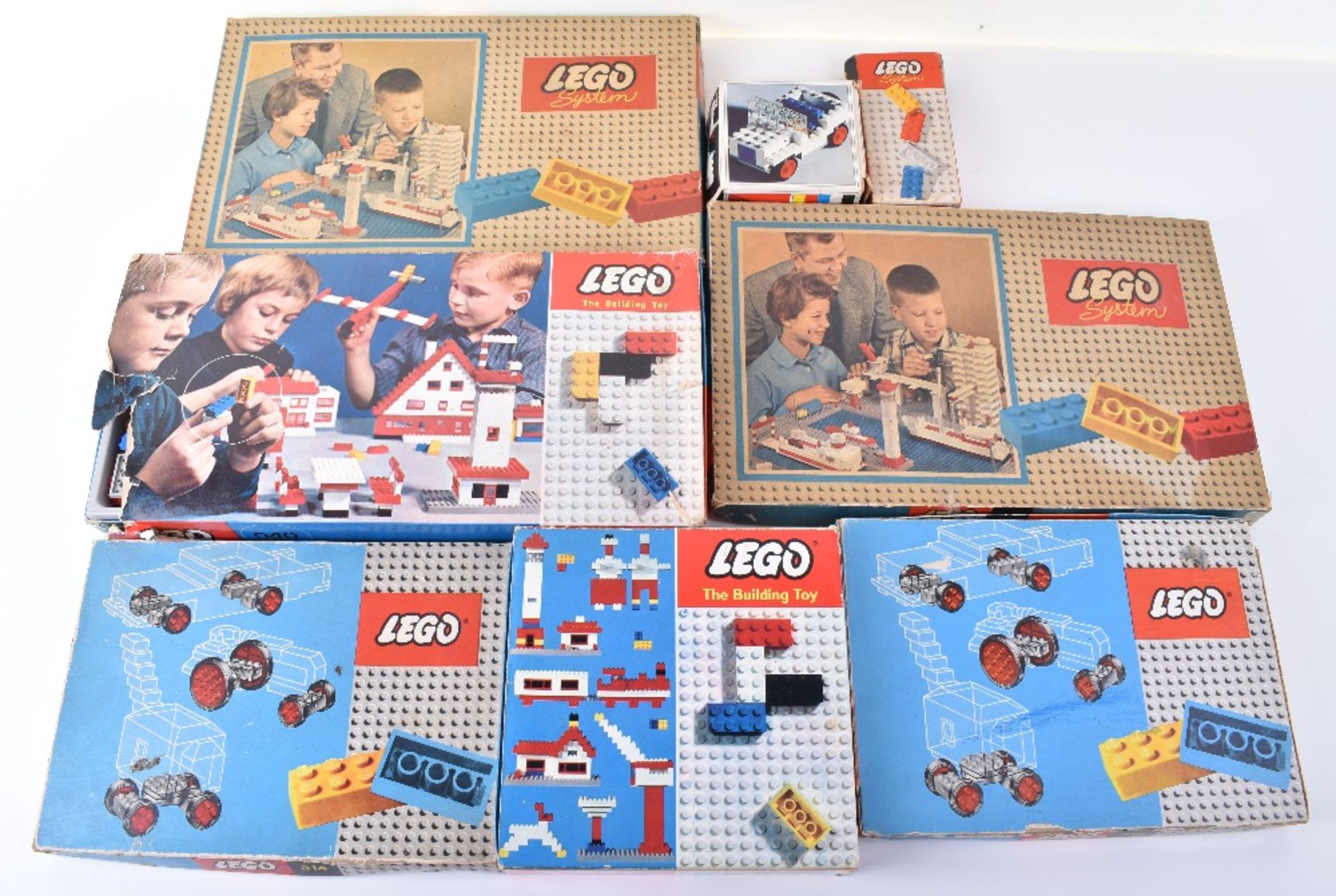 Seven 1950s/60’s Lego sets
