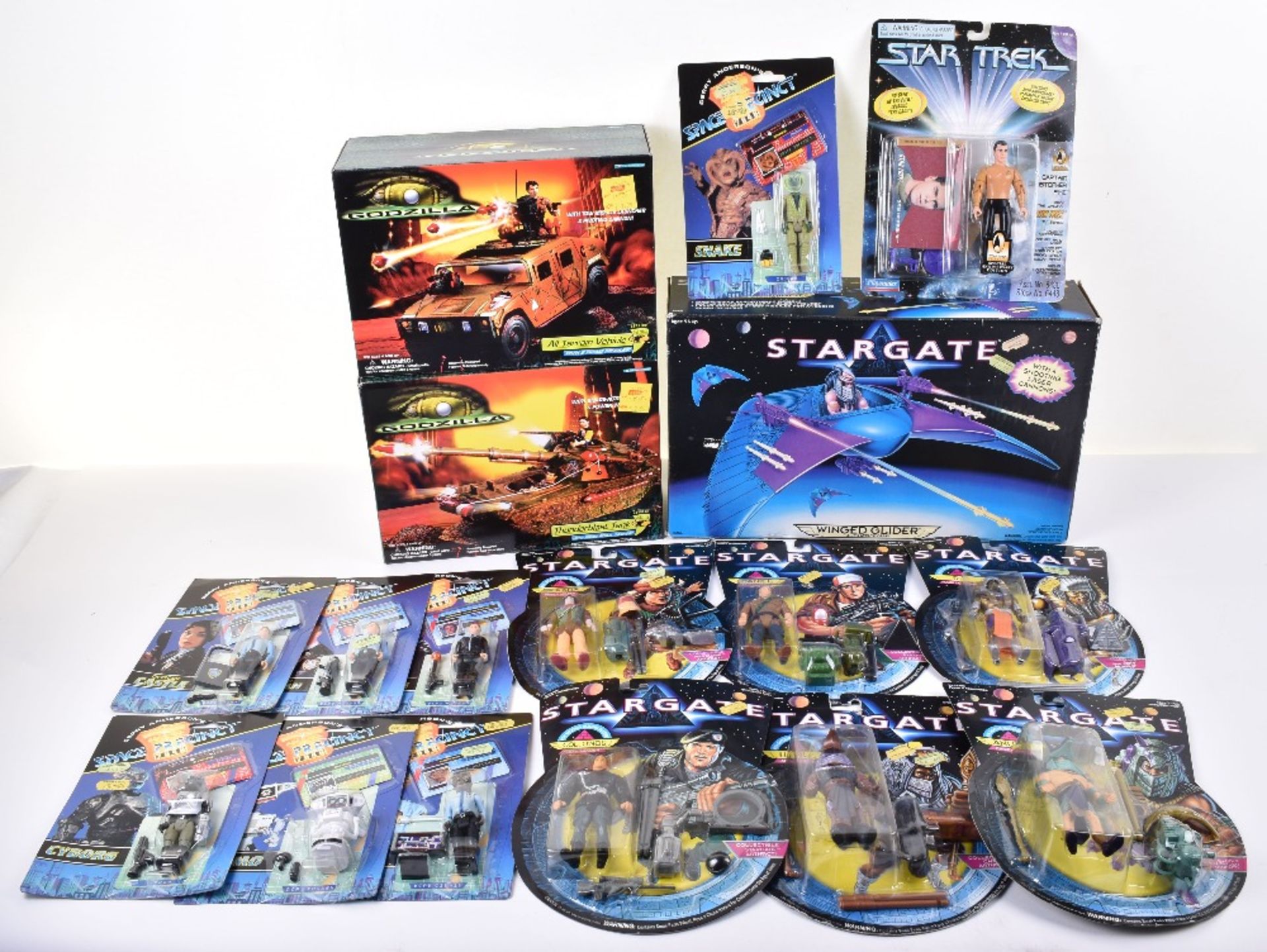 Collection of Stargate and Space Precinct Carded Figures