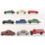 Nine Unboxed Dinky Toys