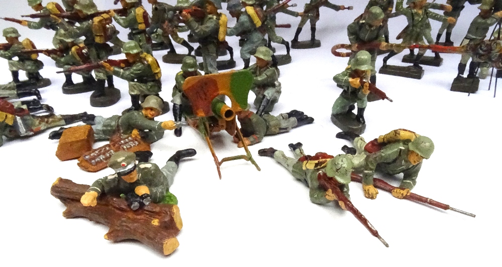 Elastolin 70mm scale German Army in action - Image 3 of 6