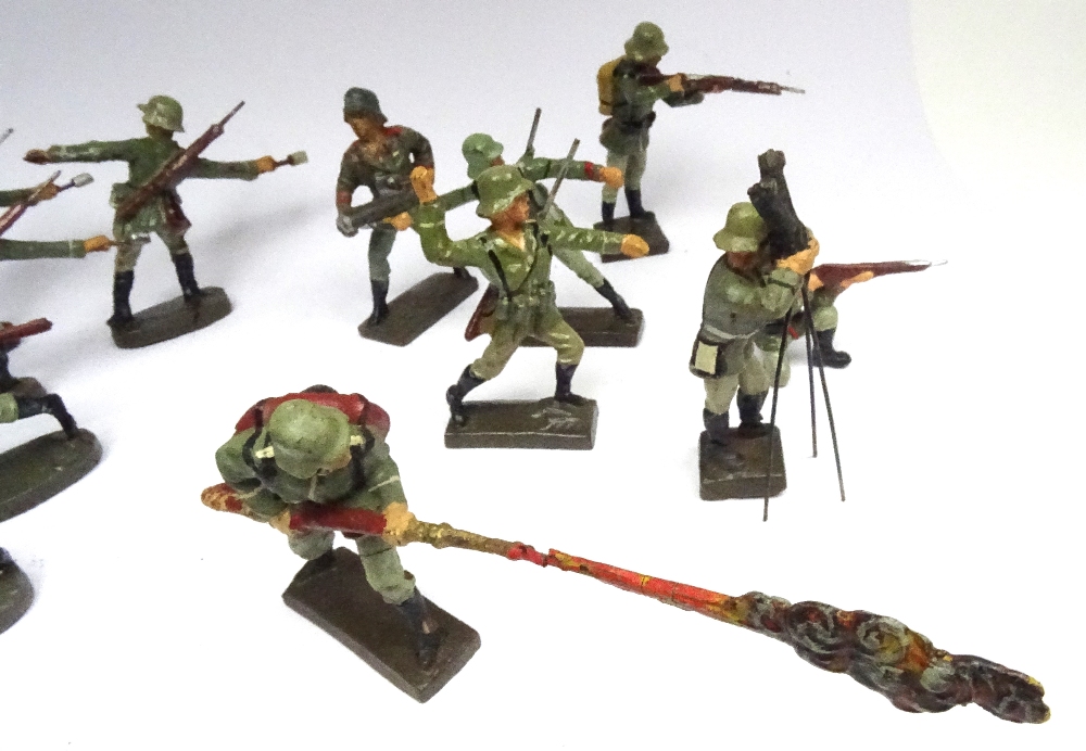 Elastolin 70mm scale German Army in action - Image 2 of 6