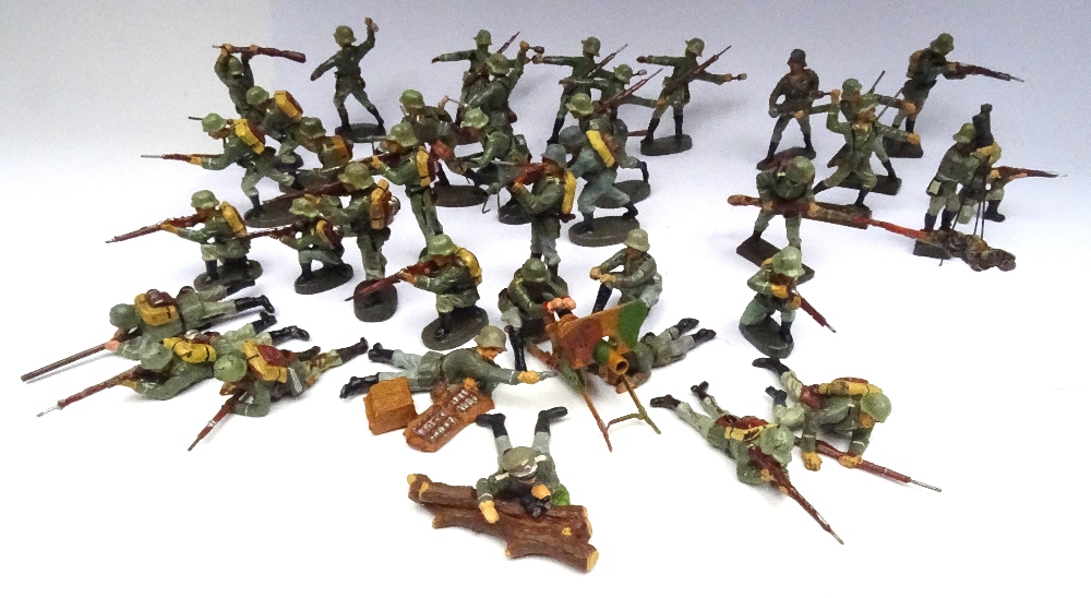Elastolin 70mm scale German Army in action
