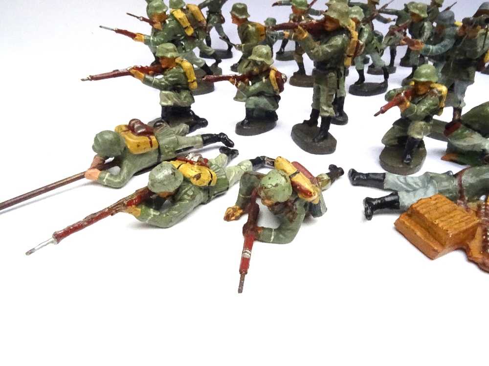 Elastolin 70mm scale German Army in action - Image 4 of 6