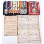 WW2 Royal Marines Distinguished Service Medal Group of Six