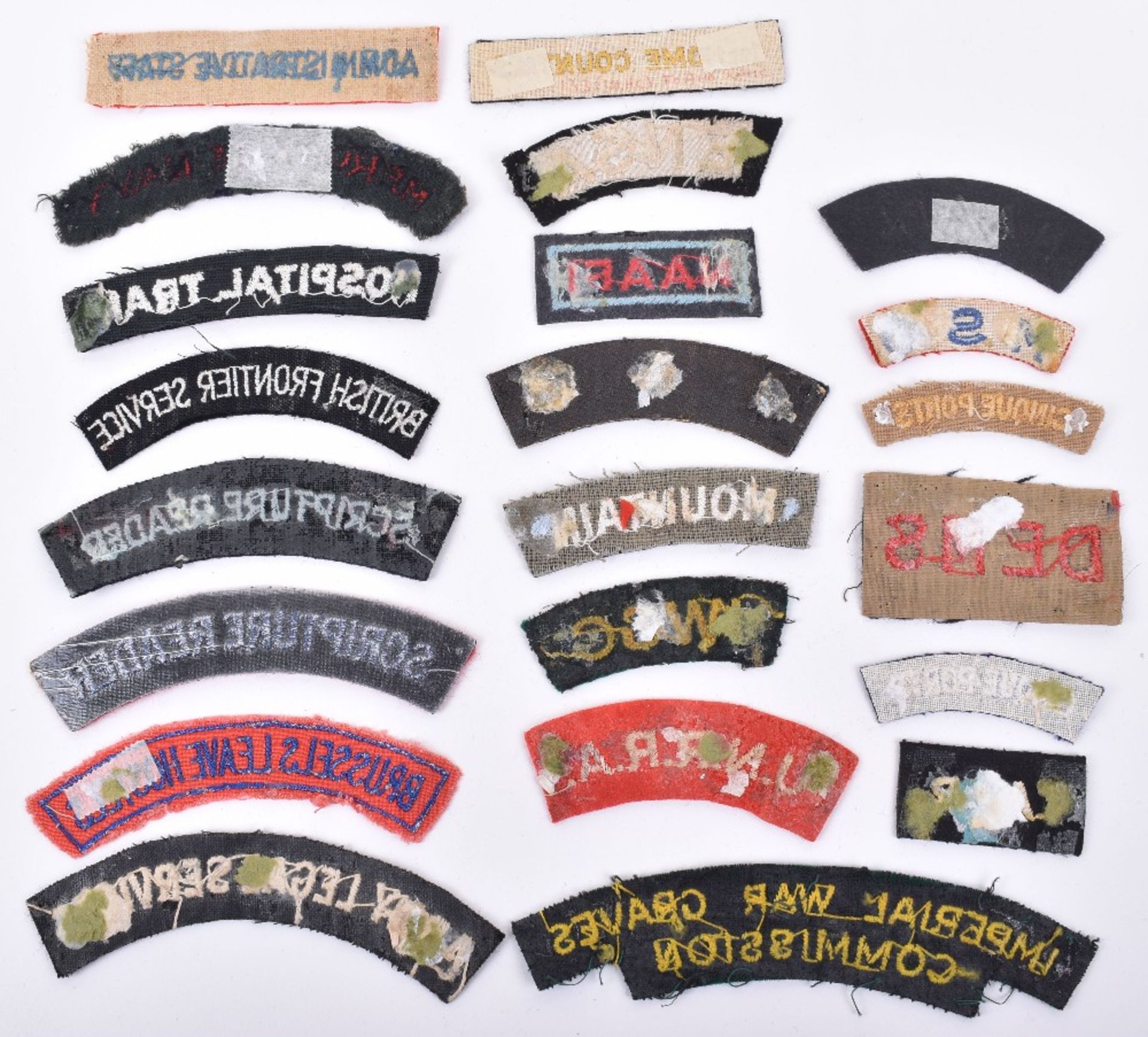 Grouping of Cloth Shoulder Titles - Image 2 of 2