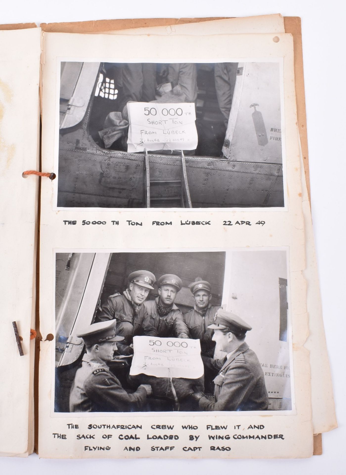 Unusual Original Photograph Album Compiled by the RAF as Part of Operation “Plainfare” the Berlin Ai - Image 2 of 15