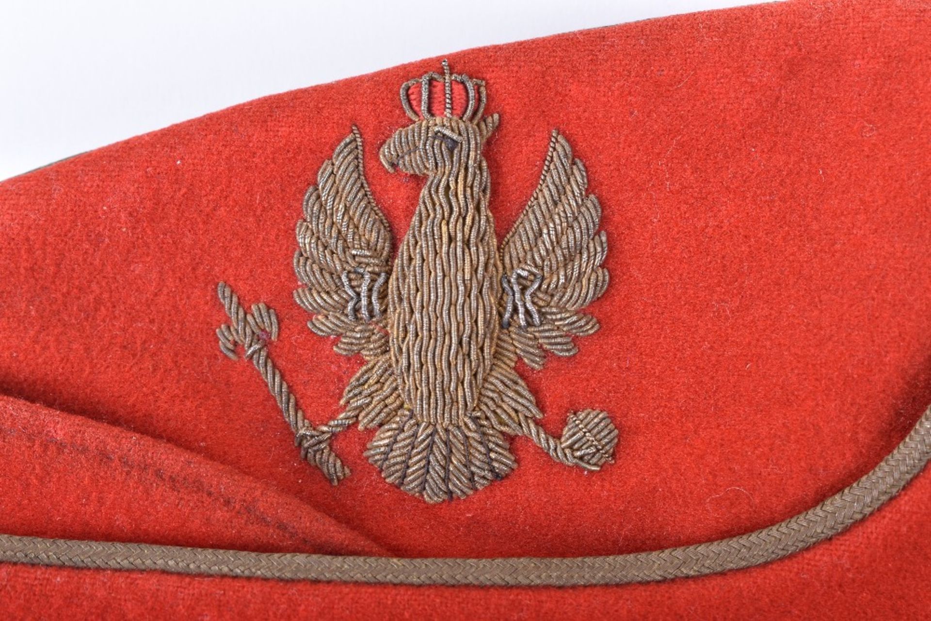 British 14th / 20th Hussars Officers Coloured Field Service Cap - Image 2 of 6