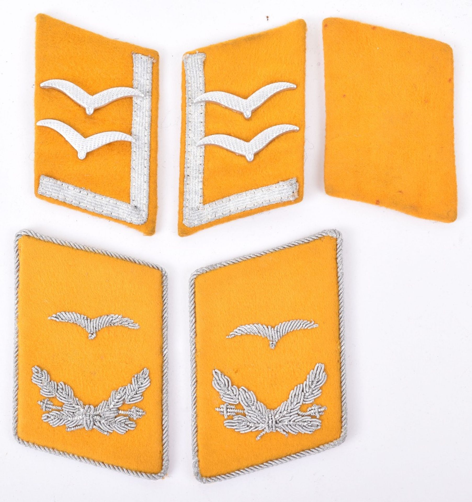 2x Pairs of Luftwaffe Flight Section / Fallschirmjager Tunic Collar Patches