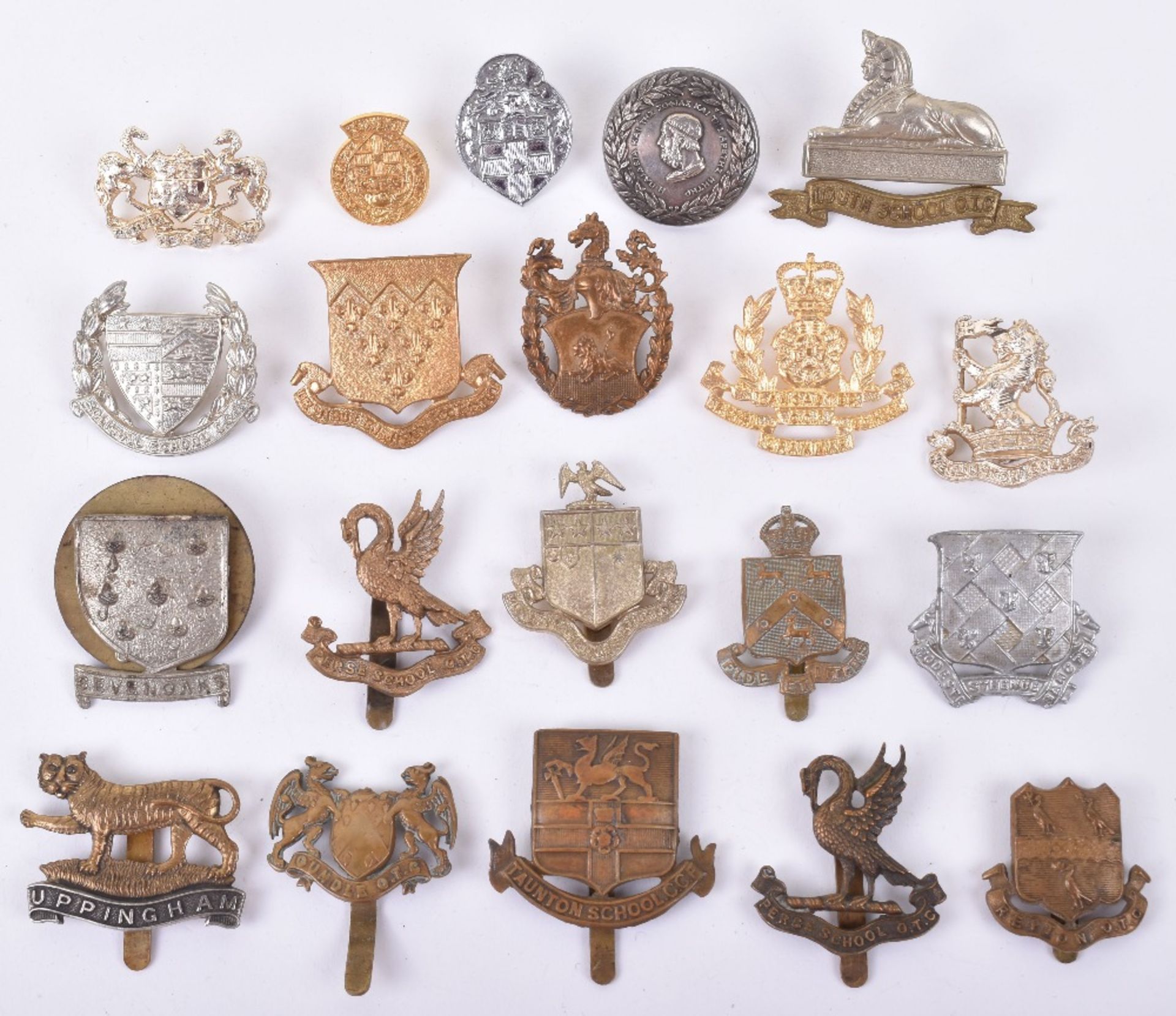 Selection of OTC and Schools Cap Badges