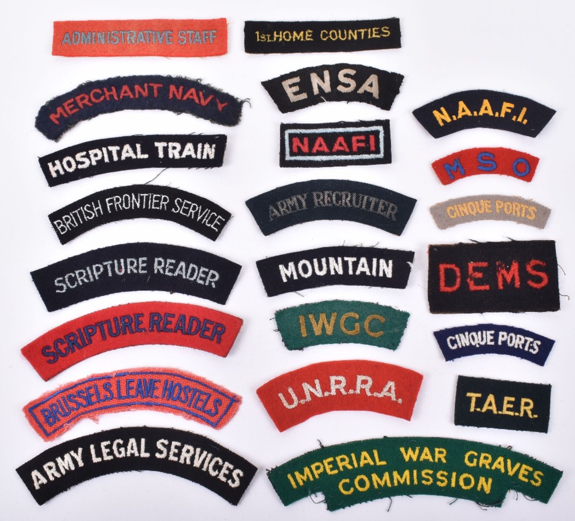 Grouping of Cloth Shoulder Titles