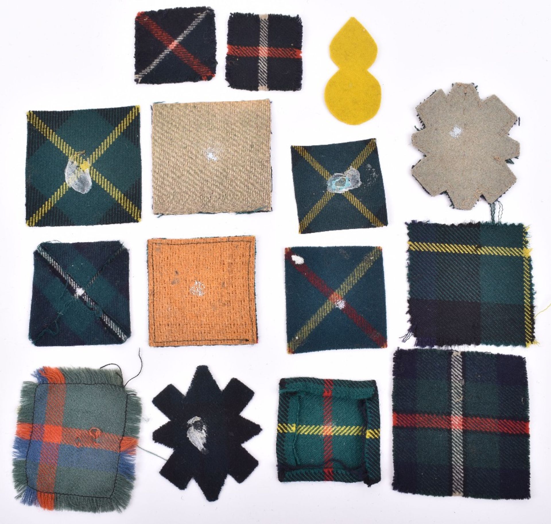 Selection of Scottish Regimental Tartan Formation Signs and Badge Backings - Image 2 of 2