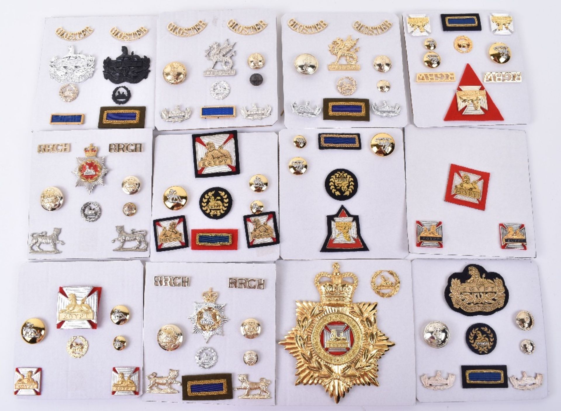 Quantity of Badges and Insignia of the Gloucestershire Regiment and its Amalgamations