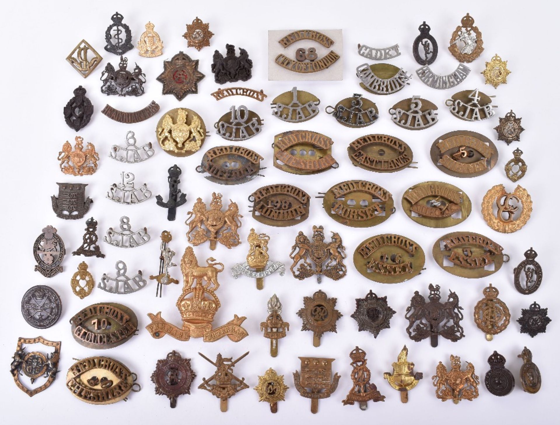 Selection of British Army Corps Badges and Insignia