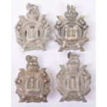 4x Victorian Kings Own Scottish Borderers Helmet Plate Centres