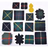 Selection of Scottish Regimental Tartan Formation Signs and Badge Backings