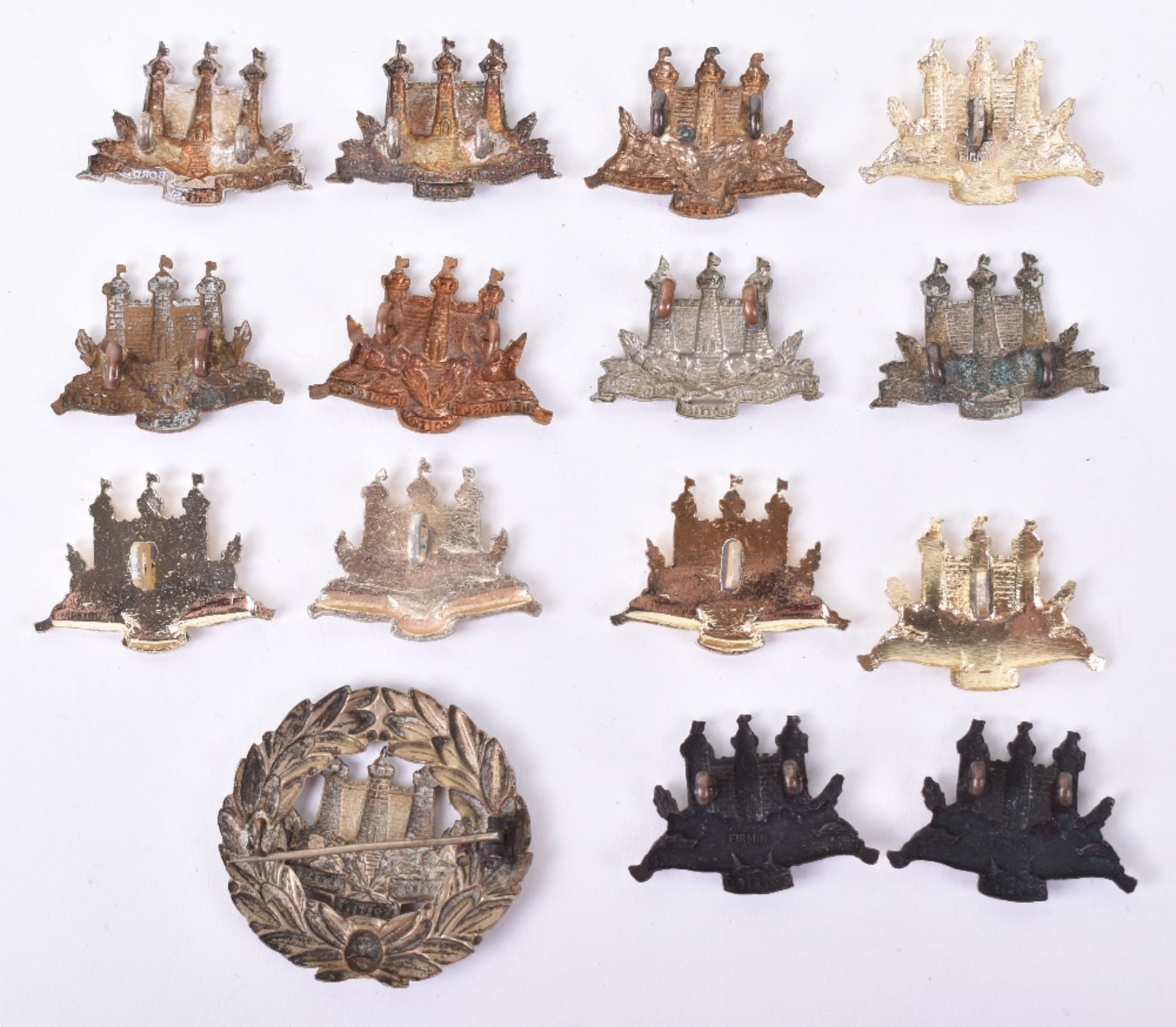 Grouping of Kings Own Scottish Borderers Collar Badges - Image 2 of 2