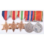 WW2 South African Campaign Medal Group of Five