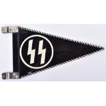 Rare Third Reich Allgemeine-SS Car Pennant