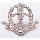 Hallmarked Silver Middlesex Regiment Officers Cap Badge