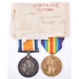 Great War Medal Pair 28th (Artists Rifles) London Regiment