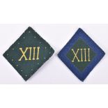 2x Somerset Light Infantry Cloth Formation Signs