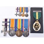 Outstanding Great War Military Cross & Bar Medal Group of Five Awarded to Captain H M Kitchen 36th B