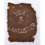 WW1 York & Lancaster Regiment Formation Sign