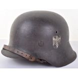 WW2 German Army M-42 Steel Combat Helmet