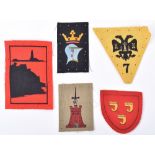 WW2 Cornwall Home Guard Cloth Formation Signs