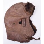 WW1 British Fur Lined Flying Helmet