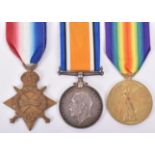 Great War Gallipoli Casualty 1914-15 Star Medal Trio 4th Battalion Worcestershire Regiment