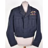 Royal Air Force Battle Dress Attributed to Wing Commander D W Reid DFC