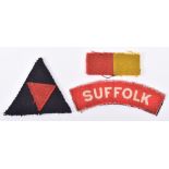 WW2 British Insignia of the 1st Battalion Suffolk Regiment,