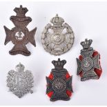 5x London Regiments Field Service Cap Badges