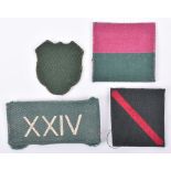 4x Regimental Cloth Formation Signs