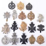 18x London Regiments Cap Badges