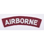 WW2 British Airborne Cloth Shoulder Title