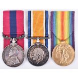 Great War Distinguished Conduct Medal Group of Three 17th Battalion Welsh Regiment, Decorated for Ga