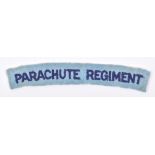 WW2 Parachute Regiment Cloth Shoulder Title