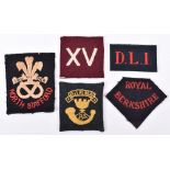 5x Regimental Cloth Pagri Badges